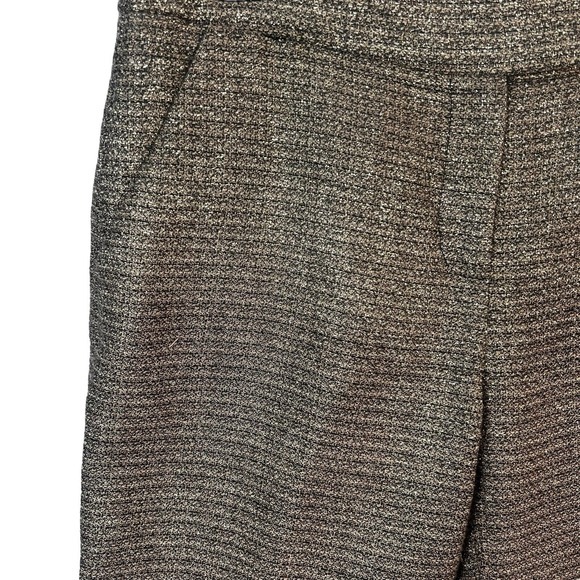 Diane Von Furstenberg Tweed Dress Pants Womens Brown Straight Leg Career Work - Picture 11 of 12